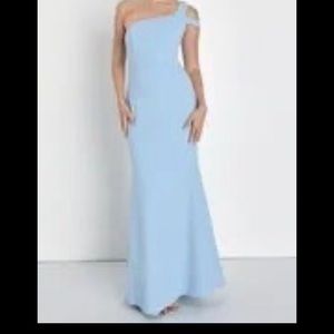 Lulu's Make an Entrance Powered Blue Dres